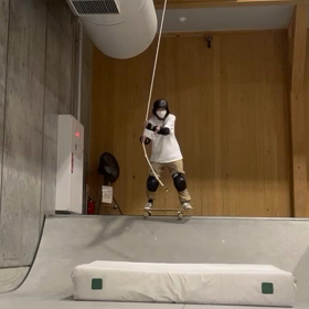 スケートボード練習⭐︎アクスルストールとオーリーの画像