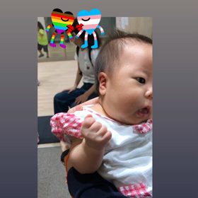 赤ちゃんパワー頂きました〜の画像
