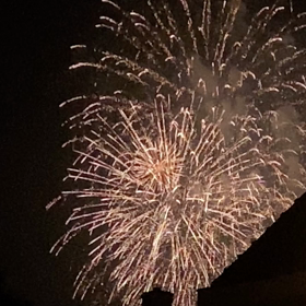 予告なしの花火の画像