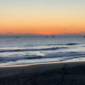 1月8日千葉北、東浪見の朝の波の画像