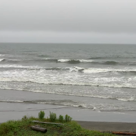 6月25日千葉北、東浪見の朝の波の画像