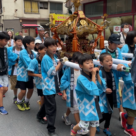地元神社祭礼（子供神輿、山車）の画像