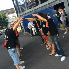 お見送りの画像