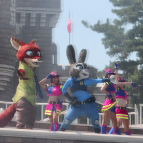 ジュディとニックは最後まで水をかけてくる＼(^o^)／の画像