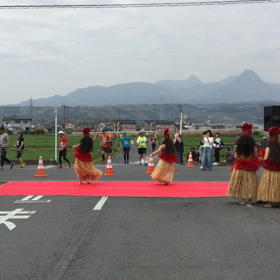 前橋渋川シティマラソン フラダンスの画像
