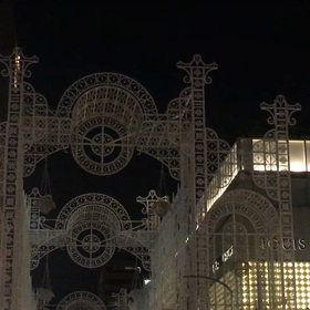 神戸ルミナリエ点灯シーンの画像