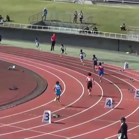 チャレンジカップ男子リレー２組目 ゴール付近動画の画像