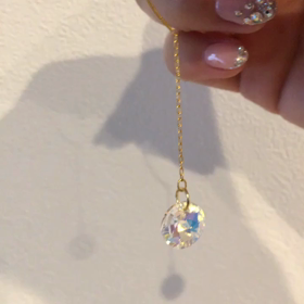 スワロフスキーの一粒シンプルピアスの画像