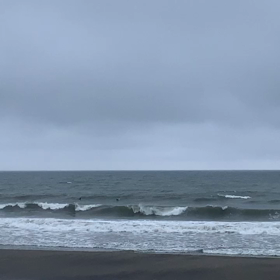 9月1日千葉北、東浪見の朝の波の画像