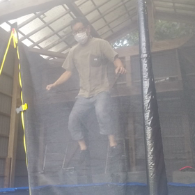 昨日のトランポリンの画像