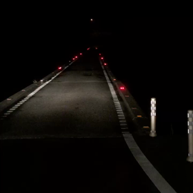 夜の沈下橋の画像