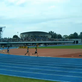 男子1000ｍ３組目中盤の画像