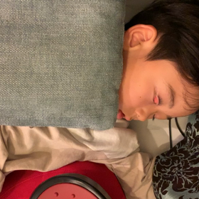 衝撃すぎる寝顔‼️の画像