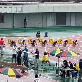 ６年男子100m予選 ①の画像