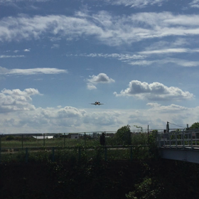 迫力満点！（航空機着陸）の画像