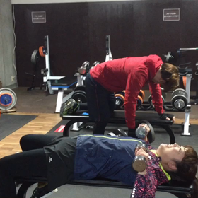 今日のジムの画像