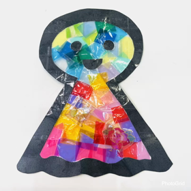 ステンドグラス風アート作りの画像