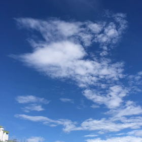今朝の青空の画像
