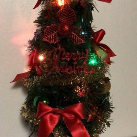 自宅も"クリスマスモード"の画像