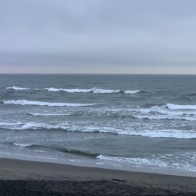 5月22日千葉北、東浪見の朝の波の画像