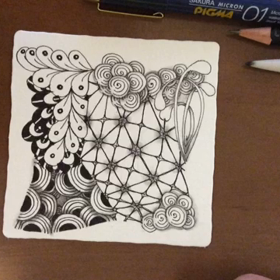 ゼンタングルをしてみよう 最終回の画像