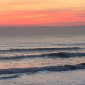 12月23日千葉北、東浪見の朝の波の画像