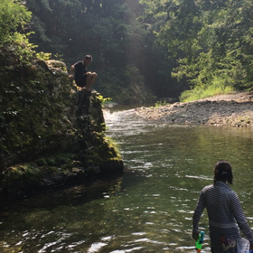 川遊び動画の画像