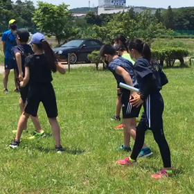 Ｂチームバトン練習②の画像