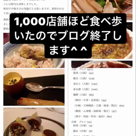 グルメブログ終了します。の画像