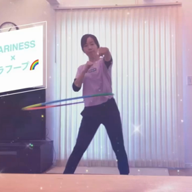 ストレス発散✖️フラフープの画像