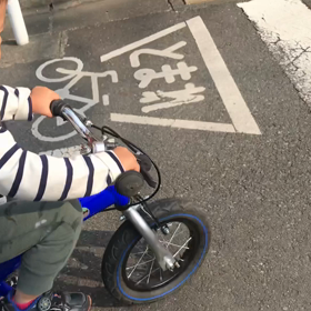 3歳長男自転車デビュー！の画像