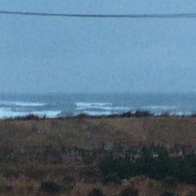 2月2日千葉北、東浪見の朝の波の画像