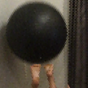 バランスボールの音しか聞こえない日もあります。の画像