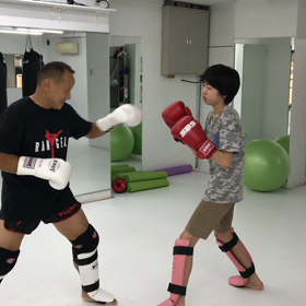 初スパーリングの画像