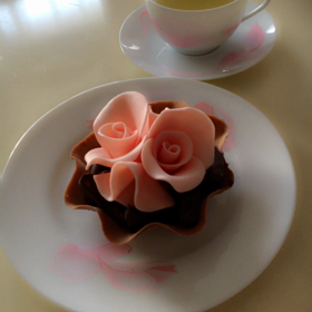 今日のおやつは薔薇です♪の画像