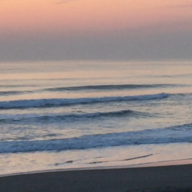 2月28日千葉北、東浪見の朝の波の画像