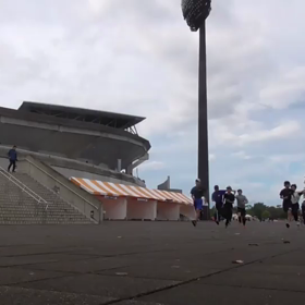 クラブ交流 リレー流しバトンの画像