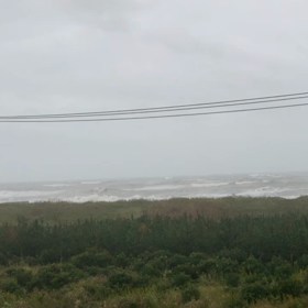 10月12日千葉北、東浪見の朝の波の画像