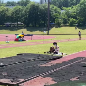 藤﨑怜くん 6m78㎝の大ジャンプ！！の画像
