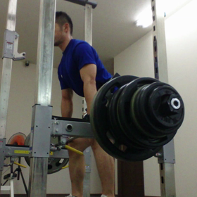 ハーフデッドリフト２１５キロの画像