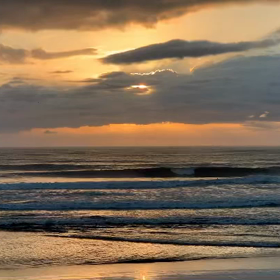 10月3日千葉北、東浪見の朝の波の画像