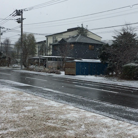 記録的に遅い初雪の画像