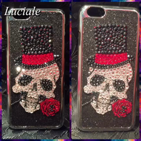 スカル×薔薇(*^^*)の画像