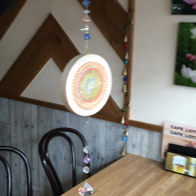 糸かけ曼荼羅 サンキャッチャーの画像