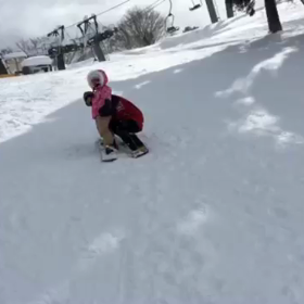 人生初のスノーボードの画像