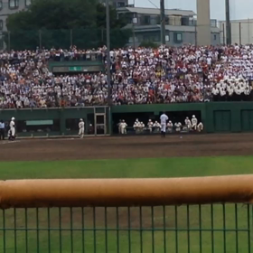 早稲田実業高校 清宮幸太郎 53号ホームラン ライトスタンドに落ちる瞬間の画像