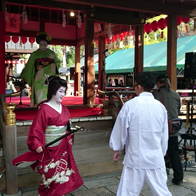 舞い演奏お疲れ様護王神社。の画像