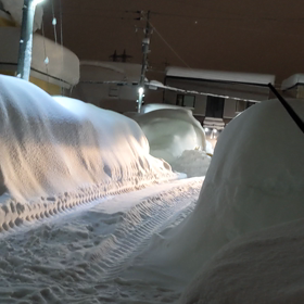 朝3時半に入る除雪車の動画の画像