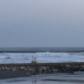 11月8日千葉北、東浪見の朝の波の画像