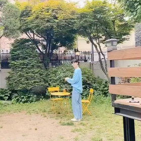 ウヌくんとシャボン玉の画像